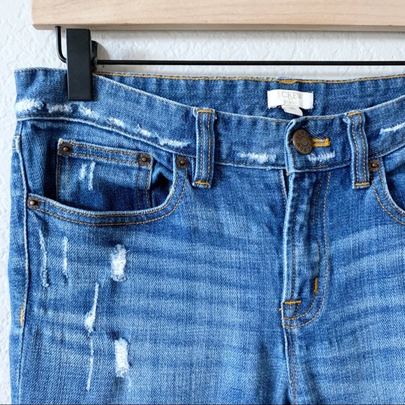 J. CREW Distressed Mid-Rise Stretch Skinny Jeans Blue 26 - Picture 5 of 10